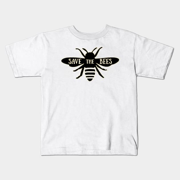 Save The Bees Kids T-Shirt by nicolasleonard